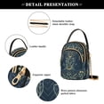 thumbnail image 4 of FORMRS Crossbody Bag for Women Quilted Travel Shoulder Cell Phone Purse with Chain Strap Handbag, Shadowy Forest Pattern, 4 of 7