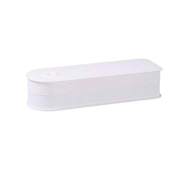 Cajón autoadhesivo sin perforaciones para debajo del escritorio, caja de almacenamiento de doble capa, organizador multiusos, mesa, cajones de Almacenamiento y organización del hogar Blanco Billuyoard HA065344-03B