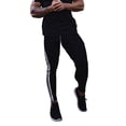 thumbnail image 5 of Trendy Men's Casual Joggers Pants Elastic Waist Drawstring Swearpants with Pockets Black L, 5 of 6