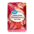 Great Value Freeze Dried Strawberry Fruit Crisps, 0.26 oz, 6 Count