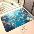 thumbnail image 3 of HaiSphere Washable Door Mat 16x24 Inch Printed Kitchen Floor Mat with Soft Velour Surface Non-Slip Entryway Rug for Indoor Use Absorbent Bathroom Mat B One Size, 3 of 4