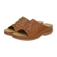 thumbnail image 3 of Mostsola Womens Wedge Heel Sandals Slip on Boho Open Toe Hollow Out Slippers with Arch Support, 3 of 9