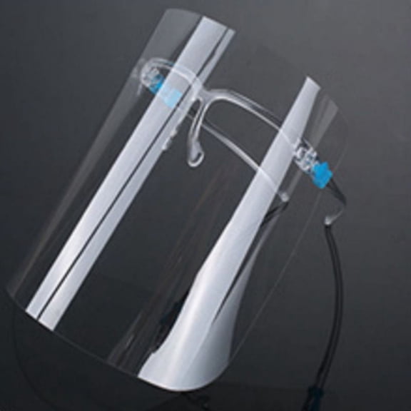 ZPAQI Unisex Clear Plastic Full Face Shield Anti Fog Kitchen Mask Adjustable Anti-Oil Proof Safety Glasses Protective Guard for Daily Use Lab Work