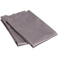 thumbnail image 1 of 400-Thread Count 100% Egyptian Cotton Elegant Solid Pillowcase Set Grey / King, 1 of 1