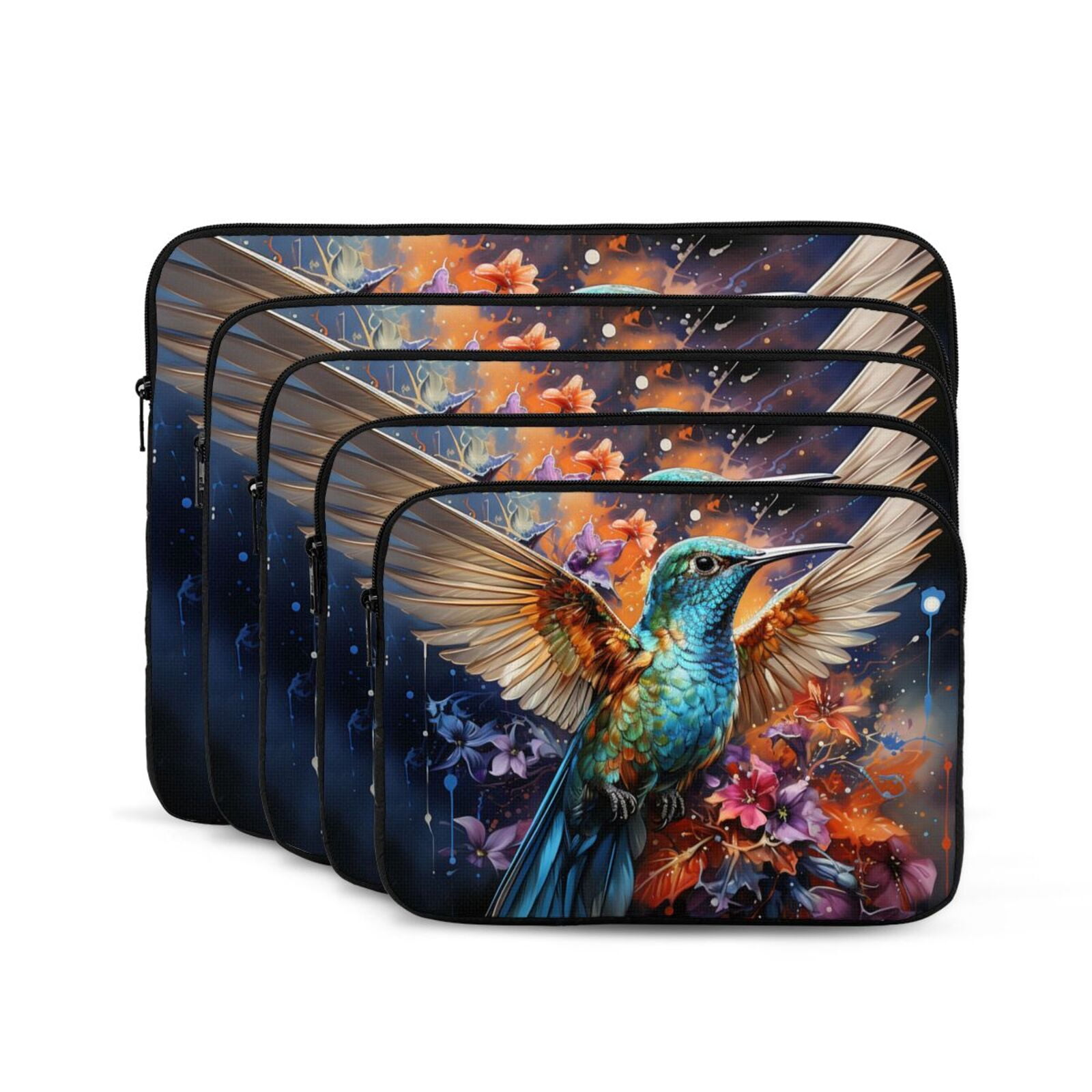 Laptop Case Protect Sleeve Bag Shockproof Protective Notebook Computer Cover 10 inch, Hummingbird Galaxy Art