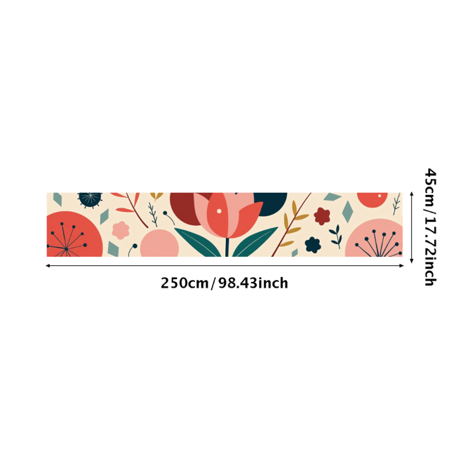 Colorful Floral Illustration Banner Garden Background Backdrop Birthday Party Wedding Celebration Photography Props Spring Decor Botanical Elements