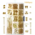 thumbnail image 4 of 2000x Jewelry Making Supplies Kit Earring Findings Beading Repair Tool DIY Craft, 4 of 5