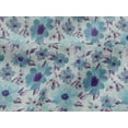thumbnail image 4 of oneOone Viscose Jersey Fabric Watercolor Leaves & Flower Floral_Printed Fabric 1 Yard 60 Inch Wide, 4 of 5