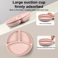 thumbnail image 3 of Silicone Baby Feeding Set Divided Suction Plate with Toddler Spoon And Forks BPA Free Independent Eating Baby Led Weaning Supplies, 3 of 7
