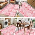 thumbnail image 5 of 3'x5' Area Rugs, Pink Shell Coastal Indoor Outdoor Area Rug for Living Room Bedroom, Summer Beach Nautical Ocean Washable Bathroom Rugs Kitchen Floor Carpet Mats Home Decor Aesthetic, 5 of 8