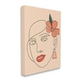 thumbnail image 3 of Stupell Industries Abstract Line Doodle Woman Lipstick Flower Blossom Graphic Art Gallery Wrapped Canvas Print Wall Art, Design by Hey Bre! Creative Studio, 3 of 5