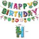 thumbnail image 2 of Tropical Hawaiian Theme Happy Birthday Party Decor Banner Balloon Cake/cupcake Toppers Kit, 2 of 4