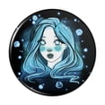 thumbnail image 1 of Watercolor Sketch of a Modern Day Mermaid Pinback Button Pin, 1 of 4