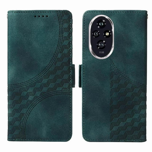 Funda GANGXUN para Honor 200 con diseño acolchado elegante, cuero PU, protección total y ajuste preciso