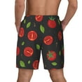 thumbnail image 4 of Balery Tomatoes1 Mens Swim Trunks Swim Shorts for Men Quick Dry Inseam Beach Shorts with Compression Liner Pocket-X-Large, 4 of 9