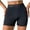 Black, variant on Women's Solid Color Lifting and Belly Mid Waist Pant for Body Shaping and Slim Fit Comfort Black M