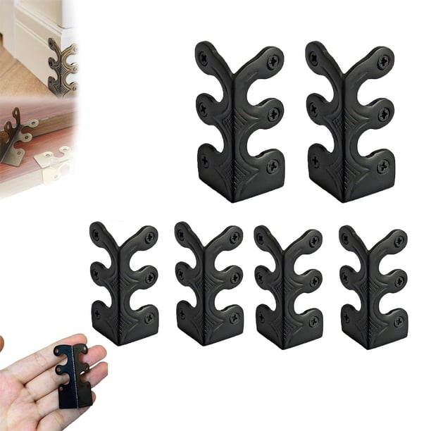 Protectores de Esquina de Zócalo de Hierro con Tornillos para Paredes, Metal Edge Guards