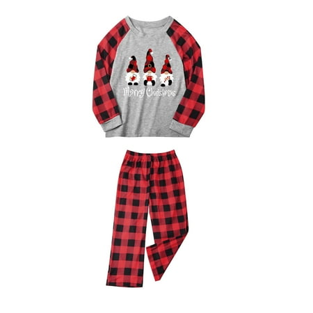 

women Christmas pajamas for family matching outfits son daughter sets soft Gray Christmas Baby Kids Child Printed Top+Pants Family Matching Pajamas Set