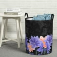 thumbnail image 7 of ZICANCN Watercolor Floral Motif Laundry Basket Organizer, Dirty Clothes Hamper for Bathroom Kids Girls Boys Laundry Hamper Small, 7 of 7