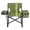 Army Green, variant on Folding Camping Chair with Side Table & Insulated Cooler Bag, Spray-Coated Aluminum Frame, 265 lbs Capacity Foldable Outdoor Chair for Camping Beach Fishing Picnic, 46.46" x 20.87" x 33.46"