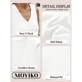 thumbnail image 6 of MOYIKO Tank Tops for Women Summer V Neck T Shirts Trendy Sleeveless Basic Tee Loose Fit, 6 of 7