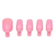 thumbnail image 3 of Nieyigj 5 Pieces Gel Polish Remover Clips Home Salon Toenail UV Gel Soak Off Cap Wrap Nail Art Tool Set, Reusable Acrylic Nail Polish Removal Caps, 7.87 inches / 20 cm Length, Pink, 3 of 9