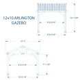 thumbnail image 6 of Backyard Discovery 12' x 10' Arlington Gazebo, 6 of 11