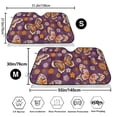 thumbnail image 3 of Uemuo Buffalo Plaid and Butterflys Pattern Accordion Car Windshield Sun Shade, Foldable Reflective Sun Visor for Car, Reflector Windshield Sunshade-Medium, 3 of 7