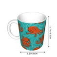 thumbnail image 2 of Yiaed Fun Octopus Print Ceramics Coffee,Large Handle Design,Extra Large Tea and Coffee Cup for Office and Home Mugs, 2 of 6