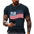 thumbnail image 3 of Youpwaven 250 Anniversary USA Shirt, Men's USA 250th Anniversary Merchandise, America 250 Graphic Tee, 3 of 5