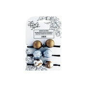 AMC Hook Nook Elastic Resin Marbl Grey/Gold/Wht3pc