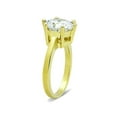 thumbnail image 4 of 3.5 Ct Round Cut Cz Stainless Steel 14K Gold Ion Plated Engagement Ring Size 10, 4 of 5