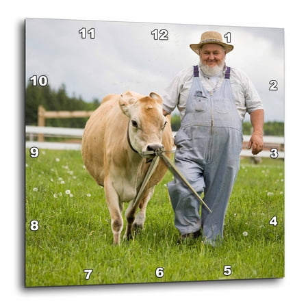 3drose, Prince Edward Island, Avonlea Village, Dairy Farmer -cn09 Dbr0158 - Dave Bartruff, 10x10 Wall Clock