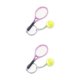 thumbnail image 1 of sweethay 6 piezas raqueta de tenis llaveros portátiles deporte llavero multicolor llavero conjunto accesorios regalos novias esposa púrpura Púrpura 2Conjunto, 1 of 6