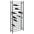 thumbnail image 1 of vidaXL Wine Rack for 96 Bottles Black Iron, 1 of 4