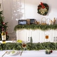 thumbnail image 6 of Guvpev 9FT Christmas Cedar Garland, Green Artificial Greenery Garland Indoor/Outdoor Christmas Ornaments, Faux Winter Pine Garlands for Mantle, Table, TV Stand, Wall, Stair, Porch, Xmas Decorations, 6 of 8