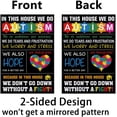 thumbnail image 4 of Autism Awareness Garden Flag Puzzle Piece Inspirational Support April Decoration Vertical Double Sized Yard Outdoor Decor, 4 of 6
