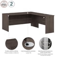 thumbnail image 2 of Bureau en L 65L Ridgeley de Bestar, érable gris moyen, 2 of 4