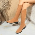 thumbnail image 3 of Rokment Fall Wide Calf Knee High Boots for Women with Back Zipper 2025 Winter Fashion Pointed Toe Long Tall Dress Boots, 3 of 7