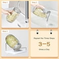 thumbnail image 4 of Sprouting Kit, Versatile Seeds & Easy Sprouting: Grow Healthy Broccoli, Alfalfa Seeds, Mung Beans in Stainless Steel Stand, Complete Jar Set for Your Kitchen Counter, 4 of 6