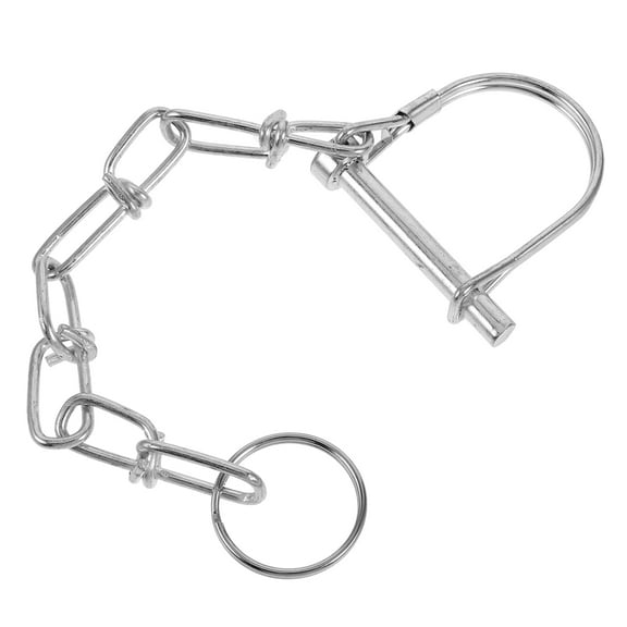 OFFIGAM liukekj trailer safety coupler pin with chain anti detachment secure fastening steel lock