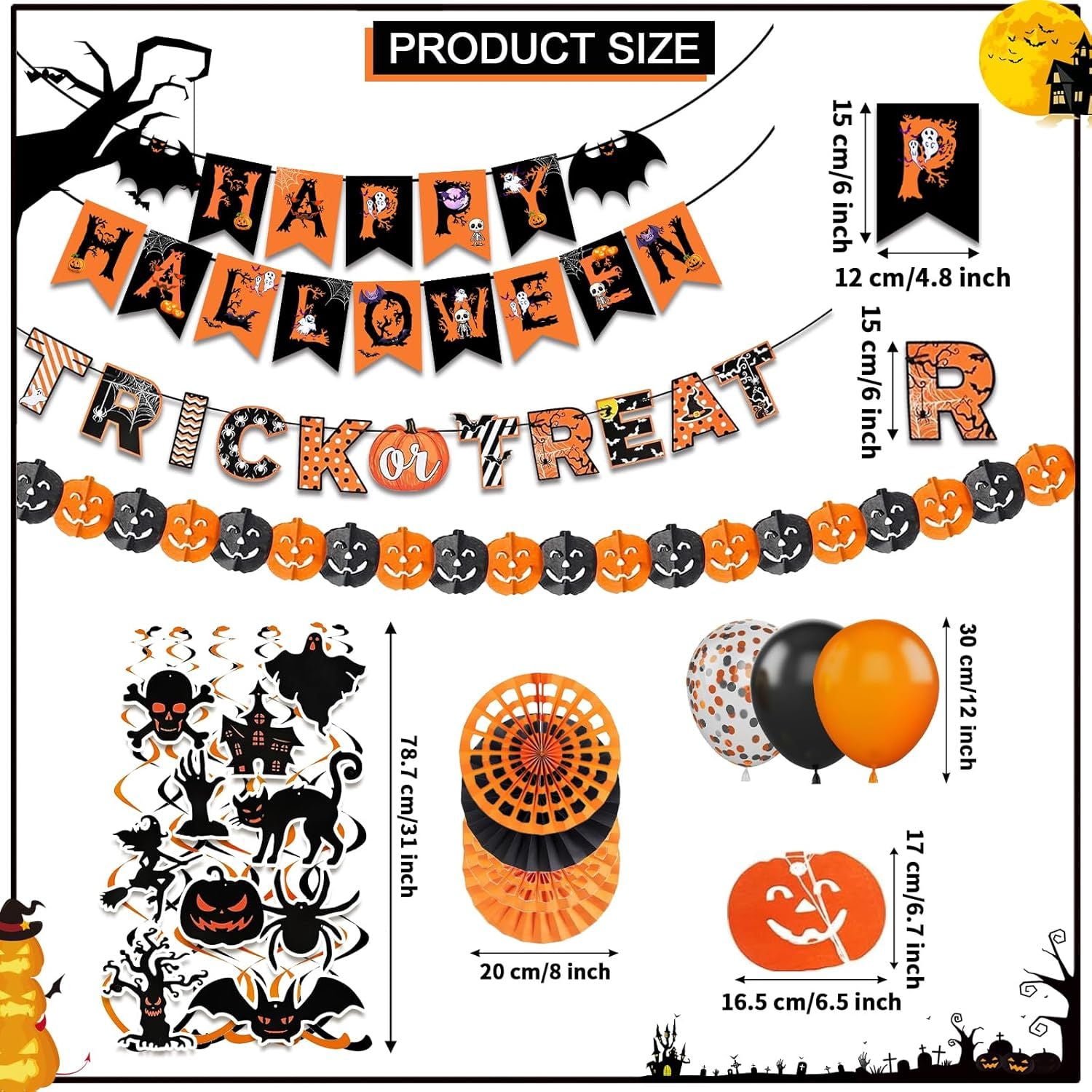 Halloween Banner Paper for Party Decorations