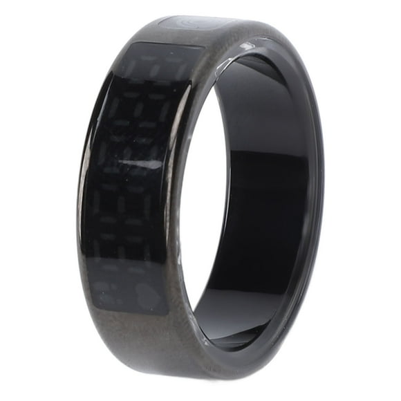 Fitness Tracker Ring, Smart Finger Ring Smart Tracking Ring Multiple Sport Modes Comfortable Wear IP68 Water Resistant  for Business 8 Inner Diameter 16mm/0.62in,9 Inner Diameter