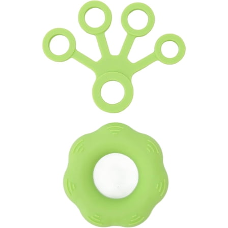 Finger Exerciser, Flexible Finger Stretcher, Finger Trainer and Stretcher Set for Strength Training (Light Green)