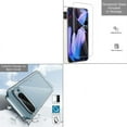 thumbnail image 3 of For Google Pixel 9 / 9 Pro Phone Case Cover, Shockproof Bumper Case with Tempered Glass Screen Protector, by OneToughShield - Kingfisher, 3 of 4