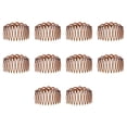 thumbnail image 1 of Guardurnaity 10 peines torcidos para el cabello, decoración de plástico, tenedor, peine, sombreros para mujeres, café oscuro Type3 NO3, 1 of 6
