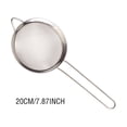 thumbnail image 2 of BrowQuartz Farina Sieve with Handle Stainless Steel House Supplies Oil Fried Strainer Powder Mesh Colander for Soy Milk Tea Coffee Juice 20CM Diagonal, 2 of 6