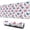 Butterfly Floral Dot, variant on 31.5x11.8 Inch Gaming Mouse Pad, Non-Slip Stitched Rubber Desk Mat for Desktop & Laptop,Butterfly Floral Dot White Pattern