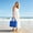 Blue Morph, variant on Striped Mesh Beach Bag Large Capacity Multi-Functional Tote for Pool Travel Gym Outings(2#Blue)