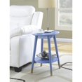 thumbnail image 2 of Convenience Concepts Wilson Table d'Appoint Ronde Mi-Siècle, Bleu (Ensemble de 1), 2 of 3